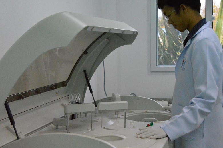 First Western Doctor Koh Phanagn Laboratory Tests